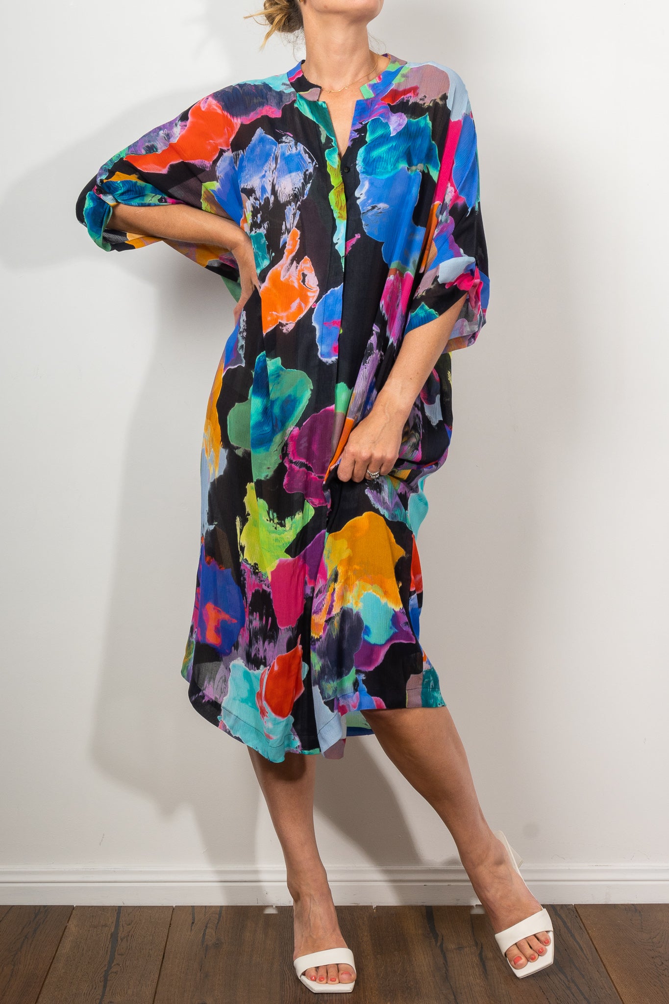 ELK Soma Shirt Dress for Women - Stylish Casual Button Down Tunic Top with Pockets - Perfect for Office, Weekend Outings & Travel