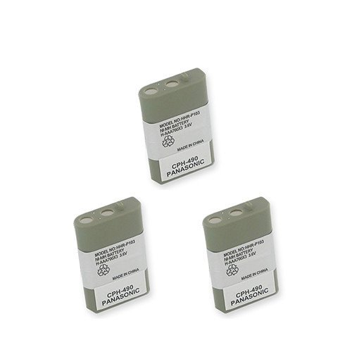 Lenmar CB0103 Cordless Phone Battery Combo Pack - 3 x UL103 Rechargeable Batteries for Home & Office Phones | Perfect for Long-Lasting Power & Replacement
