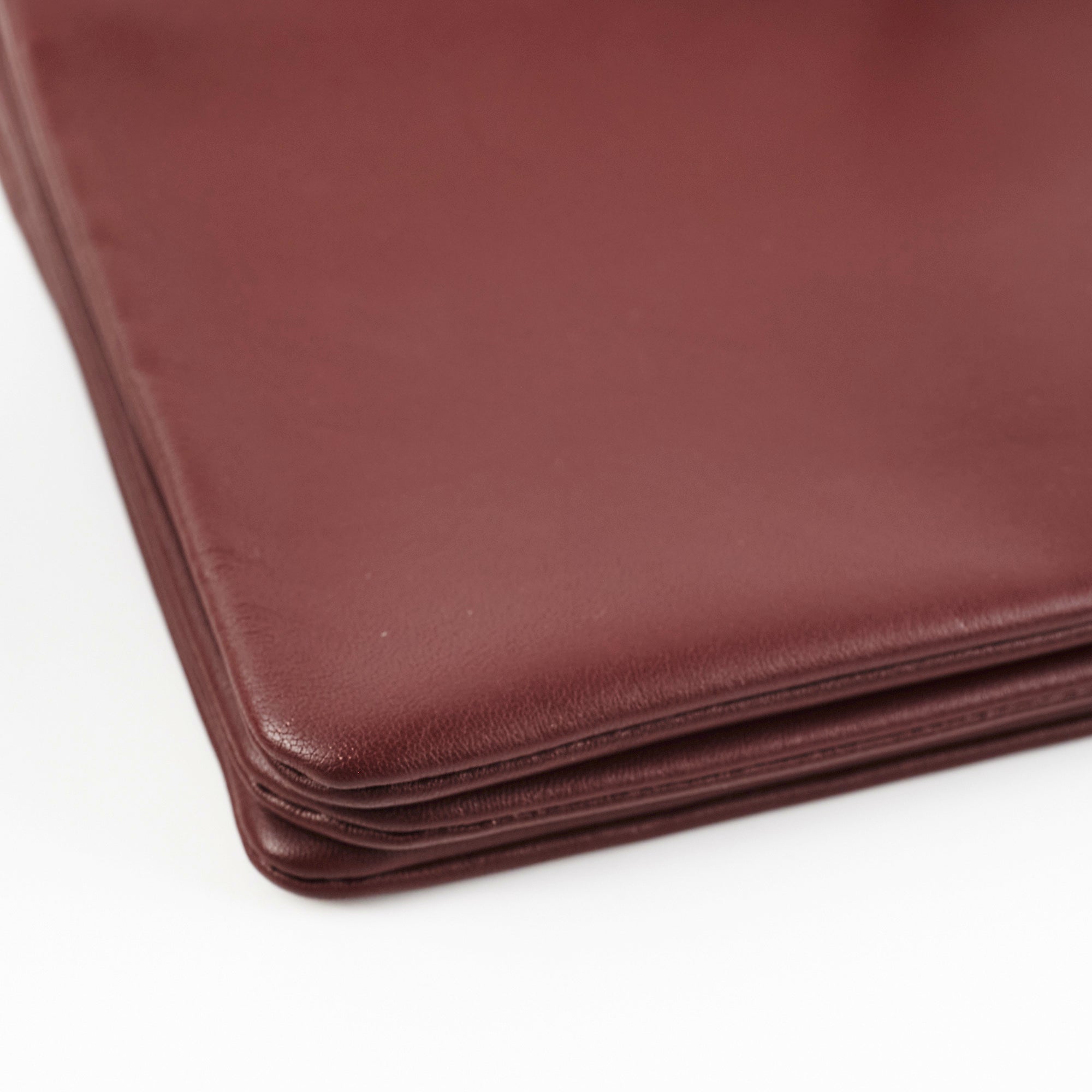 Celine Trio Burgundy Leather Crossbody Bag for Women - Stylish & Compact Everyday Purse for Work, Travel & Shopping