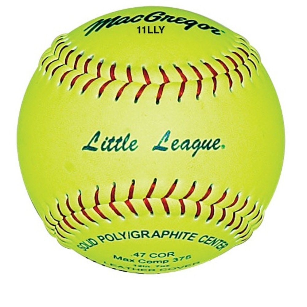 MacGregor 11-inch Little League Softball - Official Size for Youth Softball Games, Practice & Training (Pack of 12) - Perfect for Little League, School Teams & Backyard Practice