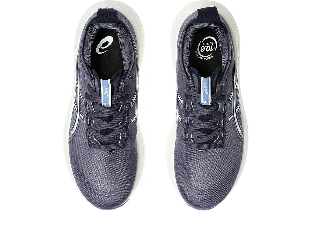 ASICS Women's Gel-Nimbus 27 Running Shoes - 500 Indigo Fog/Cool Grey - Lightweight Cushioned Sneakers for Jogging, Gym Workouts & Daily Walking