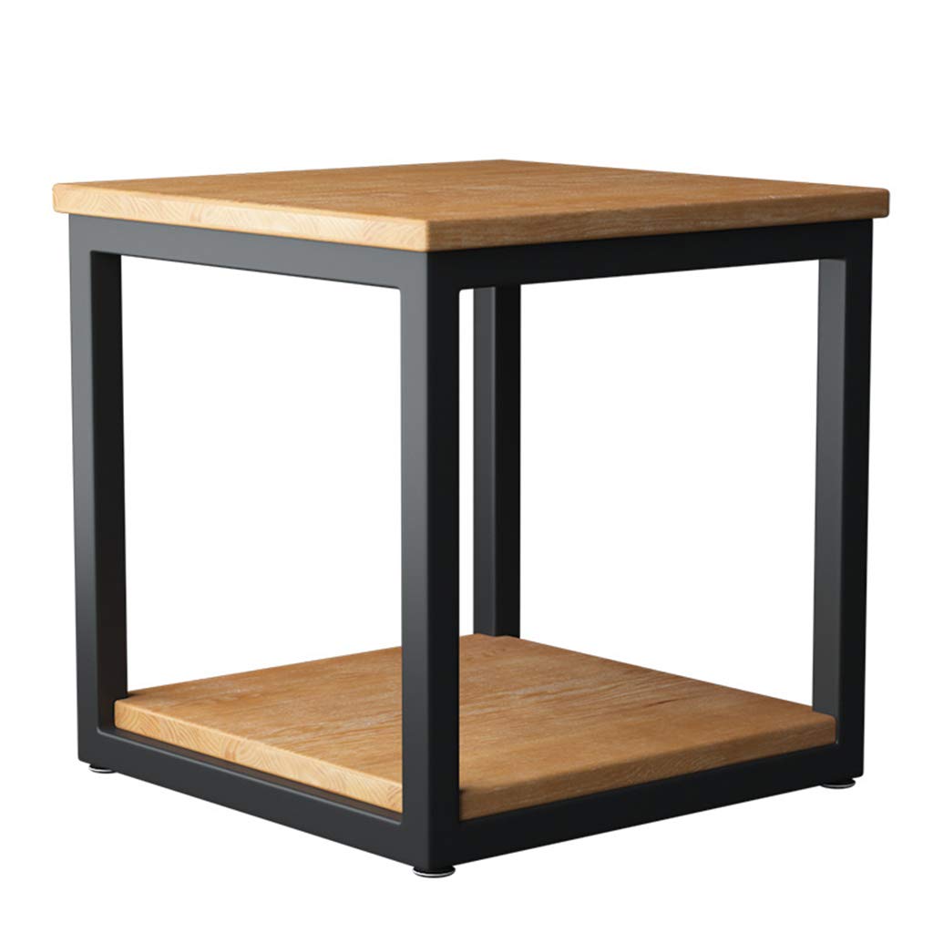 Solid Wood Coffee Table - Simple Square Side Table for Living Room, Bedroom, Hotel - Perfect as Bedside Table, Sofa Table, Telephone Table & Corner Table - Durable & Stylish Home Decor for Small Spaces