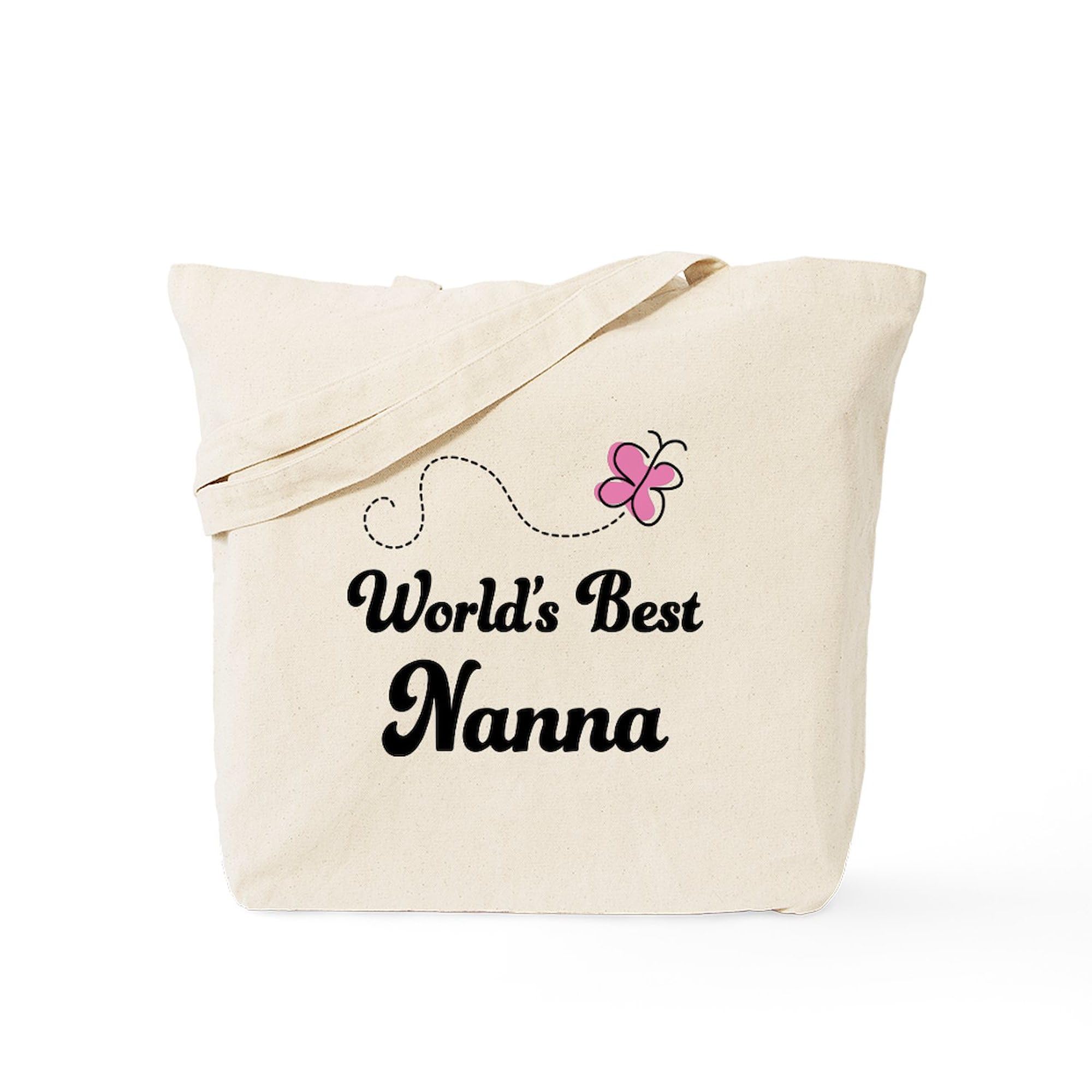 World's Best Nanna Tote Bag - Natural Canvas Reusable Shopping Bag for Groceries, Beach & Everyday Use | Eco-Friendly Gift for Grandmothers
