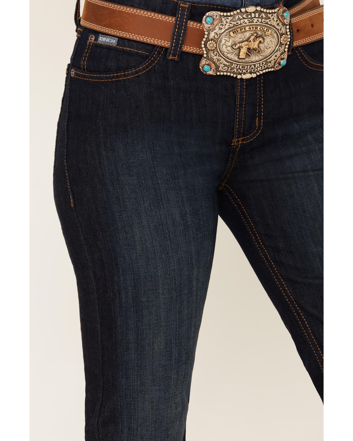 Cinch Women's Jenna Dark Wash Bootcut Slim Fit Stretch Denim Jeans - Comfortable & Stylish for Everyday Wear, Work & Casual Outings - MJ80153071