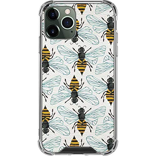 Skinit Clear Protective Phone Case for iPhone 12 Pro Max - Officially Licensed Honey Bee Design by Cat Coq | Scratch-Resistant, Slim Fit Cover with Precise Cutouts | Perfect for Everyday Use, Work & Outdoor Activities