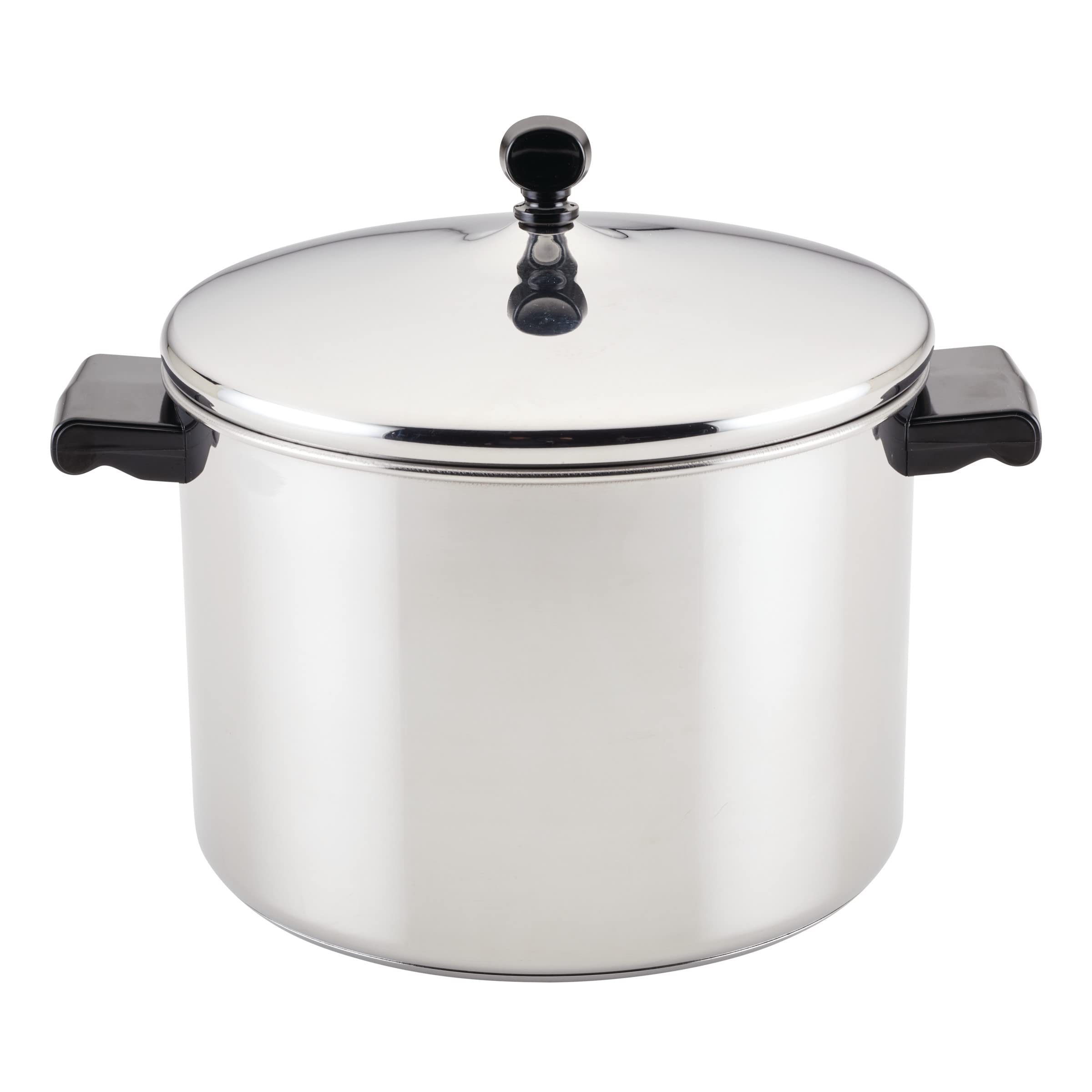 Farberware Classic 8-Quart Stainless Steel Stockpot with Lid - Heavy Duty Cooking Pot for Soups, Stews, Pasta - Perfect for Home Kitchen & Professional Use