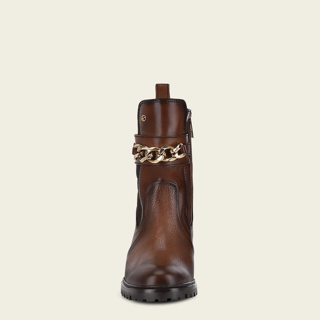 Women's Cuadra Honey Casual Fashion Deer Leather Ankle Boots - Stylish & Comfortable for Everyday Wear, Office, and Date Nights