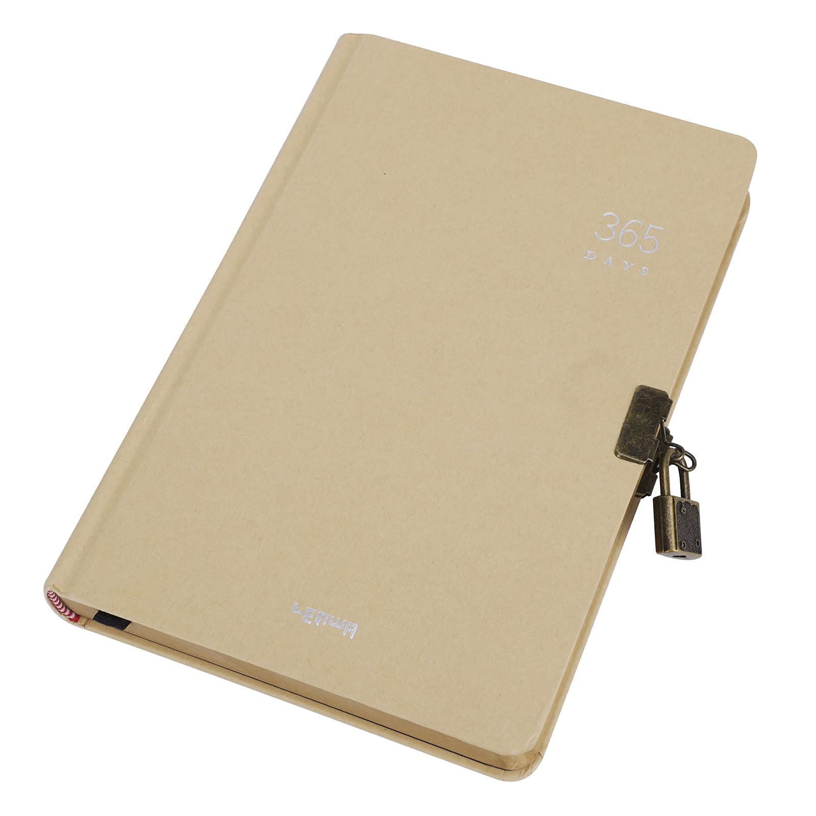 365 Days Daily Planner with Lock & Key - Numbered Blank Pages Journal for Scheduling, Goal Tracking & Habit Building - Perfect for Writing, Doodling, Scrapbooking & Personal Organization (Ideal for Students, Professionals & Self-Improvement)