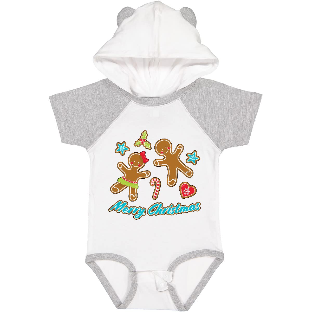 Merry Christmas Gingerbread Baby Bodysuit - Holiday Gift for Infants