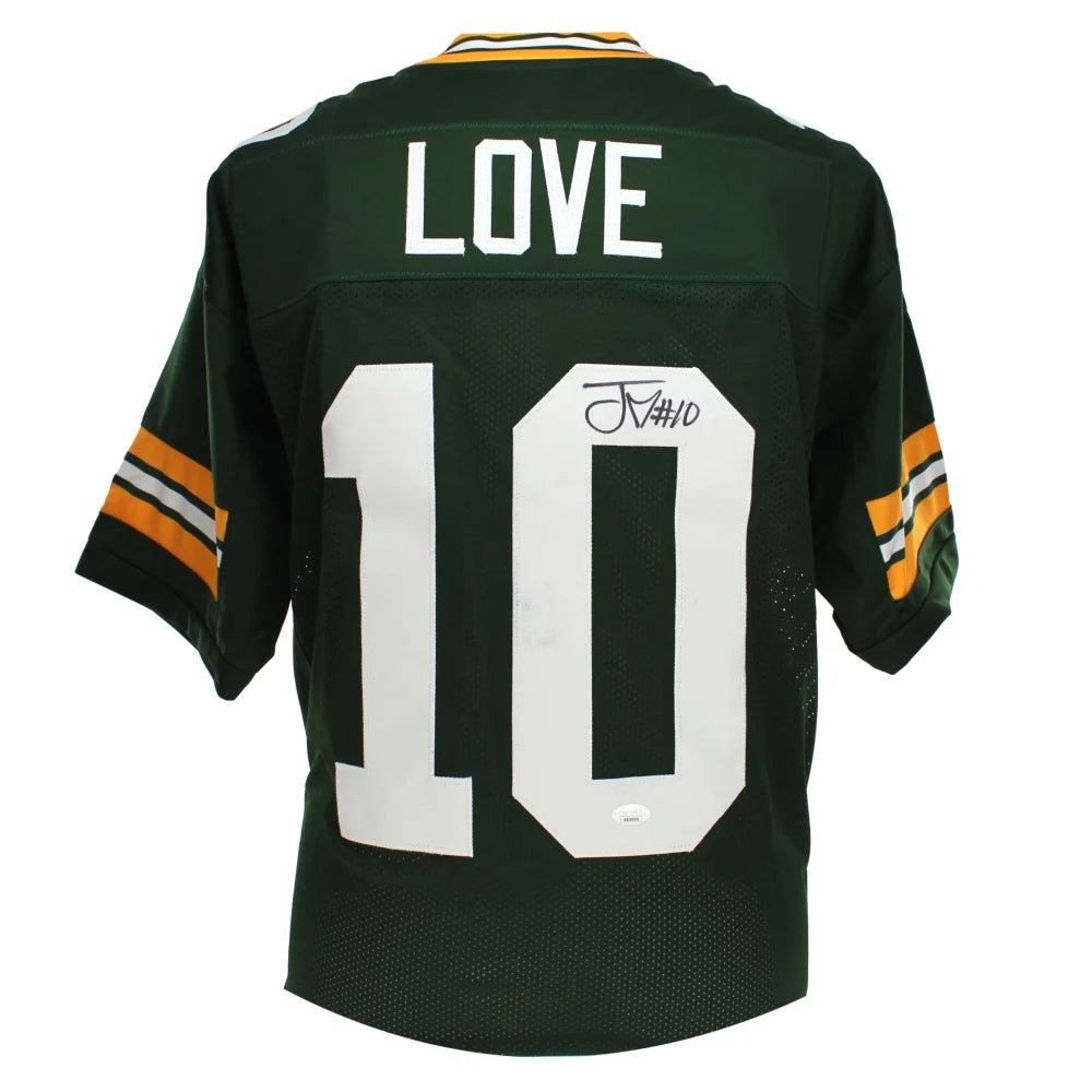 Authentic Jordan Love Autographed Green Bay Packers Jersey with JSA COA - Signed NFL Football Memorabilia for Collectors & Fans - Perfect for Display, Gifts, and Sports Memorabilia Collections