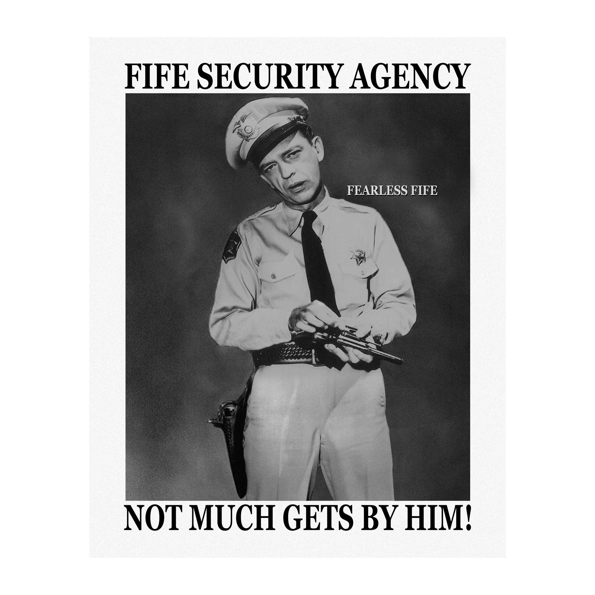 Funny Vintage TV Wall Art Decor - Retro TV Photo Print for Home, Office & Man Cave - Perfect Gift for Andy Griffith & Mayberry Fans - Unframed 8x10 - Great for Living Room, Bar, or Game Room Decor