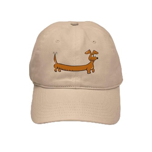 Khaki - Doxie Dachshund Cartoon Cap