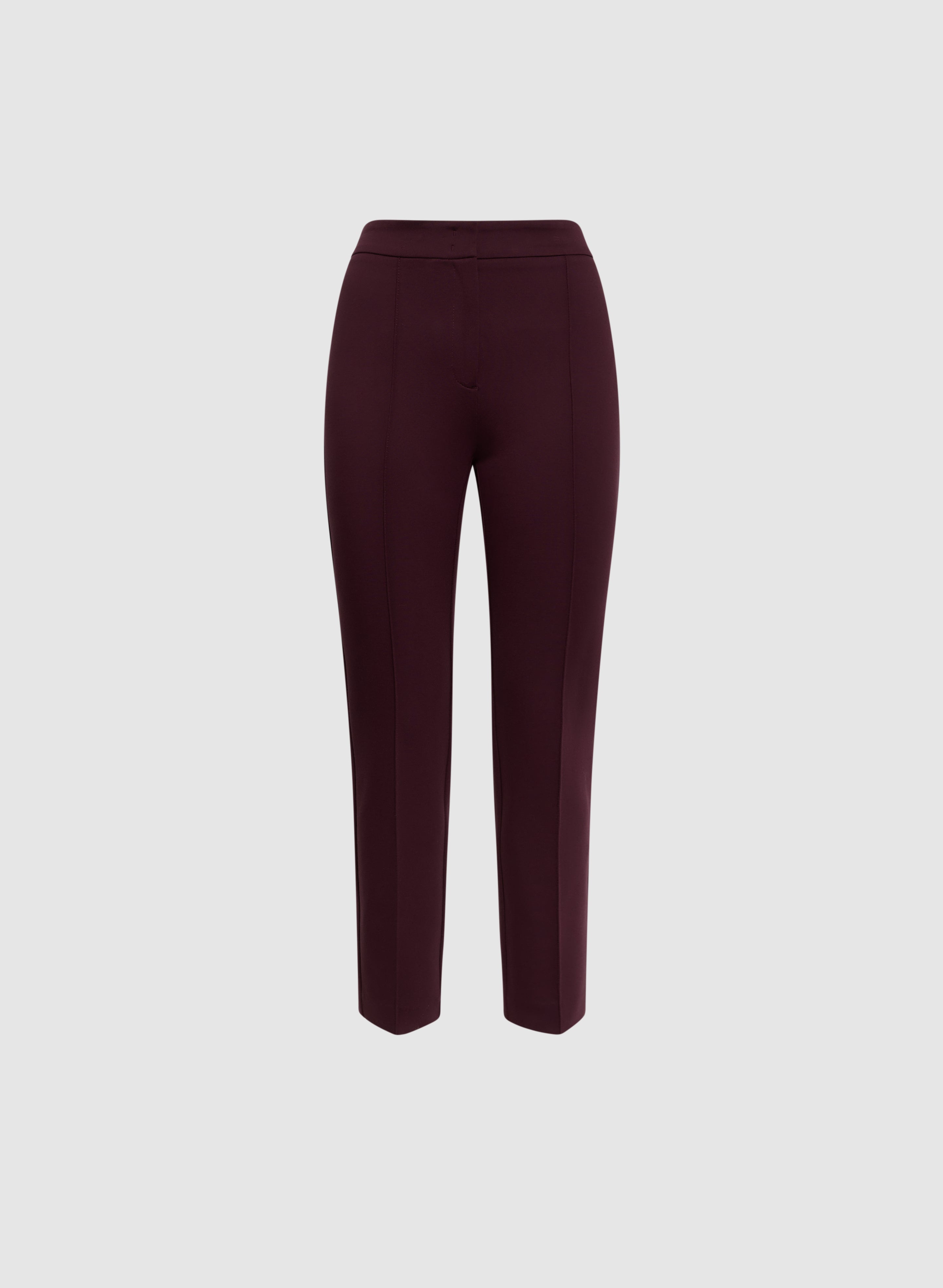 Emma Pintuck Detail Slim Leg Pants for Women - Comfortable Stretch Work Pants for Office & Business Casual Wear