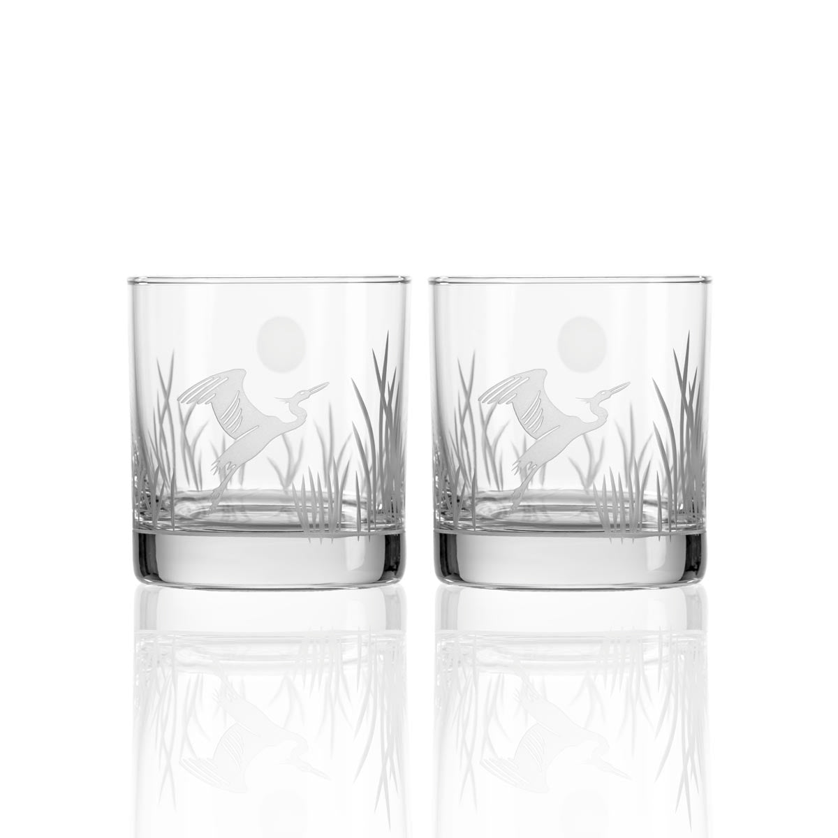 Premium Heron 3-Piece Whiskey Gift Set - Elegant Glass Decanter with 2 Crystal Rocks Glasses | Perfect for Bourbon, Scotch & Whiskey Lovers | Ideal for Home Bar, Gifts & Special Occasions