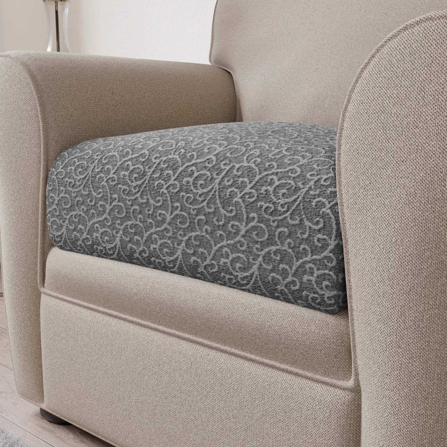Premium Jacquard 3D Seat Cushion Cover - Breathable & Comfortable Sofa Chair Protector - Perfect for Living Room, Office, Car & Outdoor Furniture