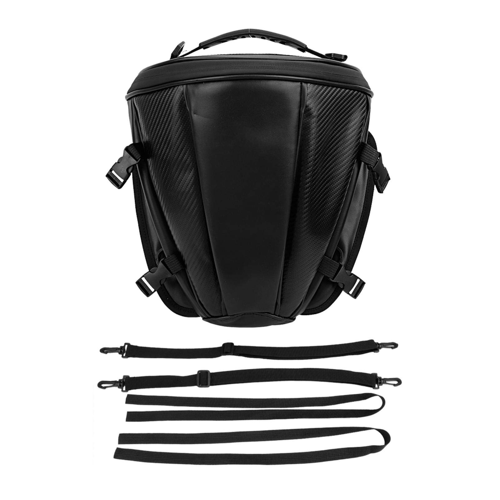 Carbon Fiber Motorcycle Tail Bag - Waterproof Rear Seat Saddle Bag for Motorbikes | Perfect for Commuting, Road Trips & Adventure Riding