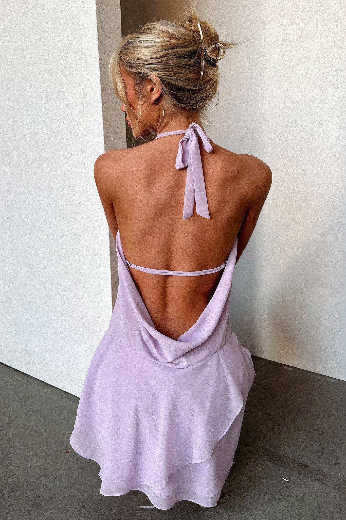 Cleo Dress - Elegant Lilac Flowy Midi Dress for Women | Perfect for Weddings, Parties & Summer Outfits