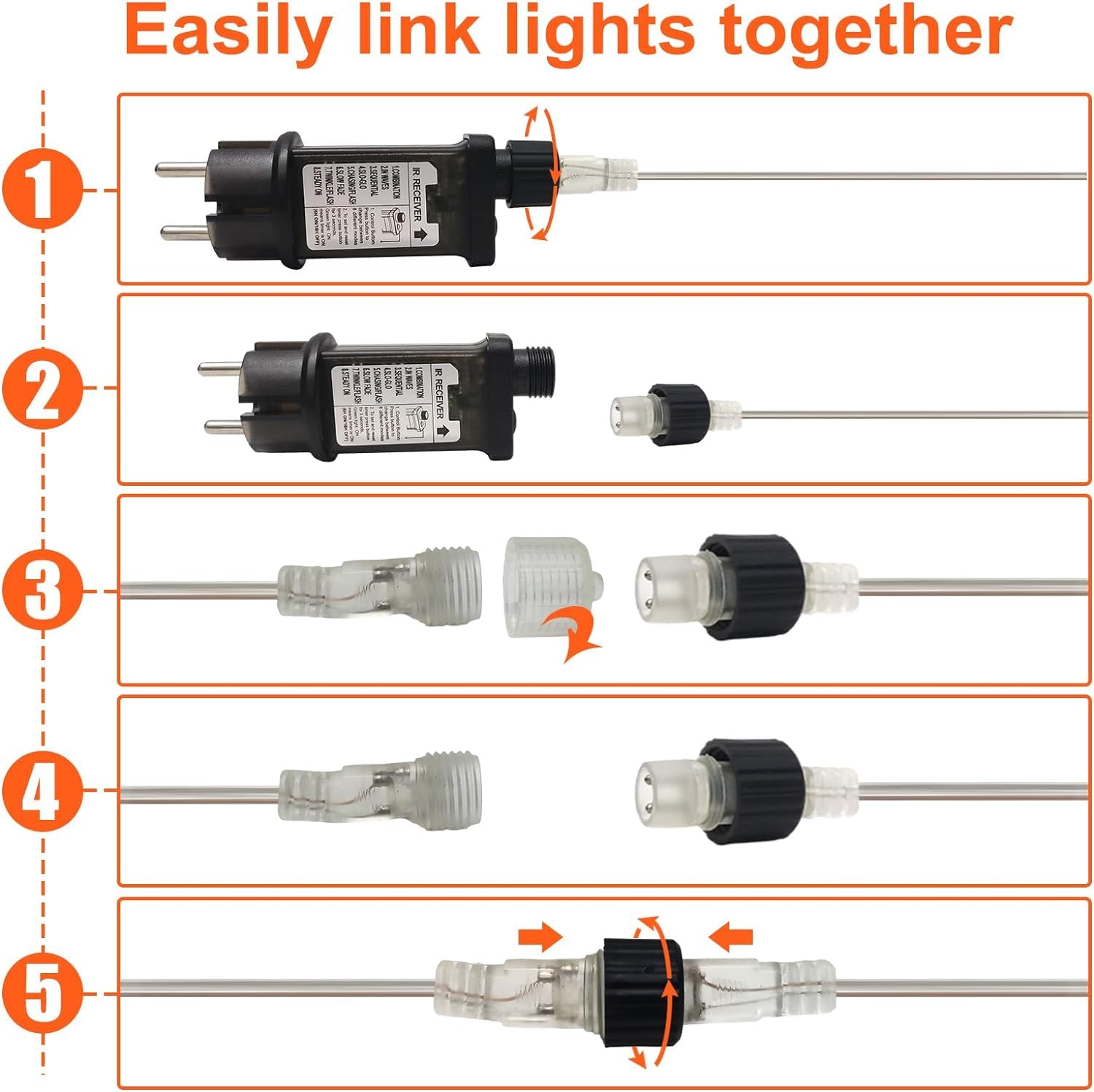 200 LED 66Ft Waterproof Connectable Rope Lights - Indoor/Outdoor Flexible Lighting for Patio, Pool, Bedroom, Living Room, Christmas Tree & Landscape Decor (Warm White) | Perfect for Parties, Weddings & Holiday Displays