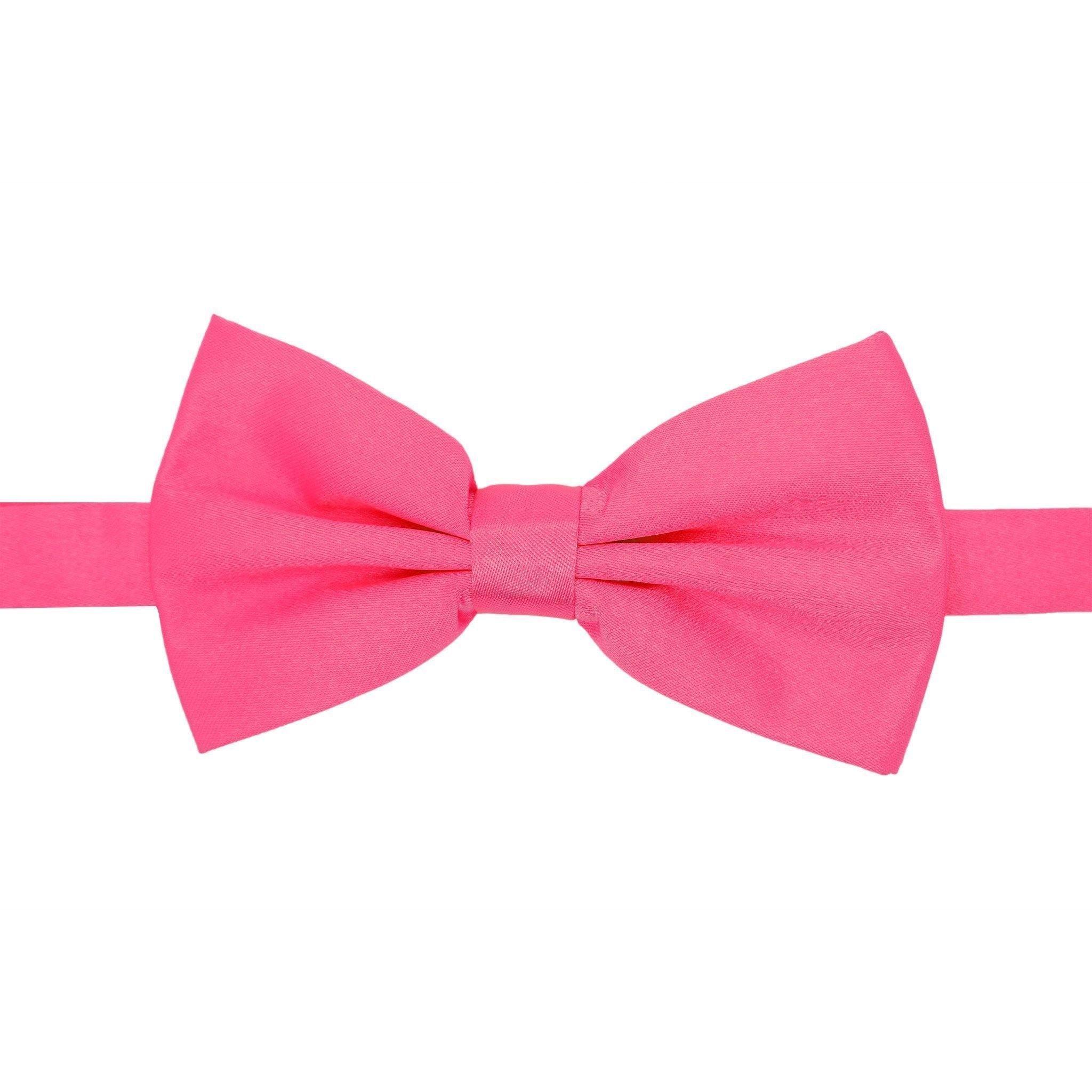 Elegant Fuchsia Satin Adjustable Bowtie for Men - Perfect for Weddings, Prom, Formal Events & Special Occasions