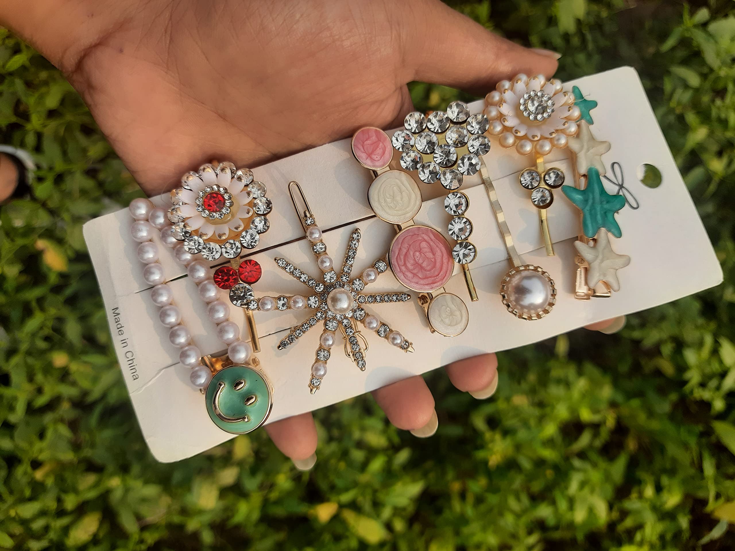 Unicorn Hair Clips for Girls - 10+1 Pack Metal & Plastic Hair Barrettes with Pearl Accents - Cute Hair Accessories for Kids, Toddlers & Babies - Perfect for School, Parties & Everyday Styling