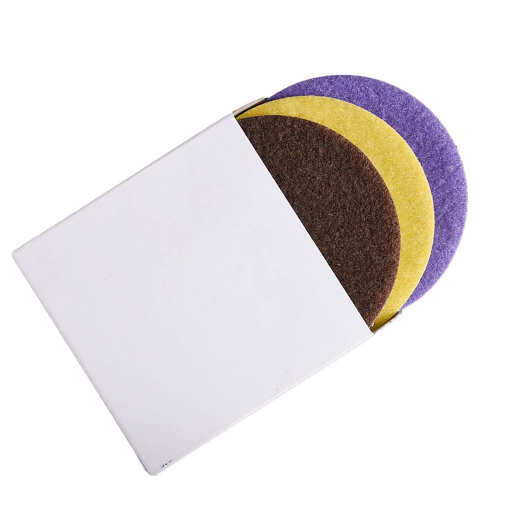 GoYonder 4 Inch Wet/Dry Diamond Polishing Pads Set - 3pc 50-6000 Grit Stone Granite Polish Kit for Grinder, Polisher & Drill | 105mm Marble Polishing Pads in 3 Steps | Perfect for Countertop Restoration, Tile Refinishing & DIY Stone Projects