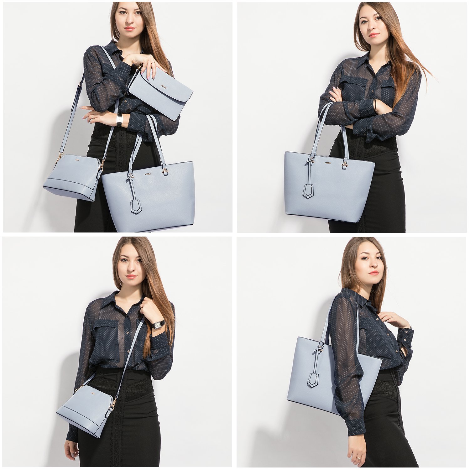 LOVEVOOK Women's Fashion Handbag Set - Tote, Shoulder & Top Handle Satchel Purse for Work, Travel & Everyday Use | Stylish & Functional Women's Bags