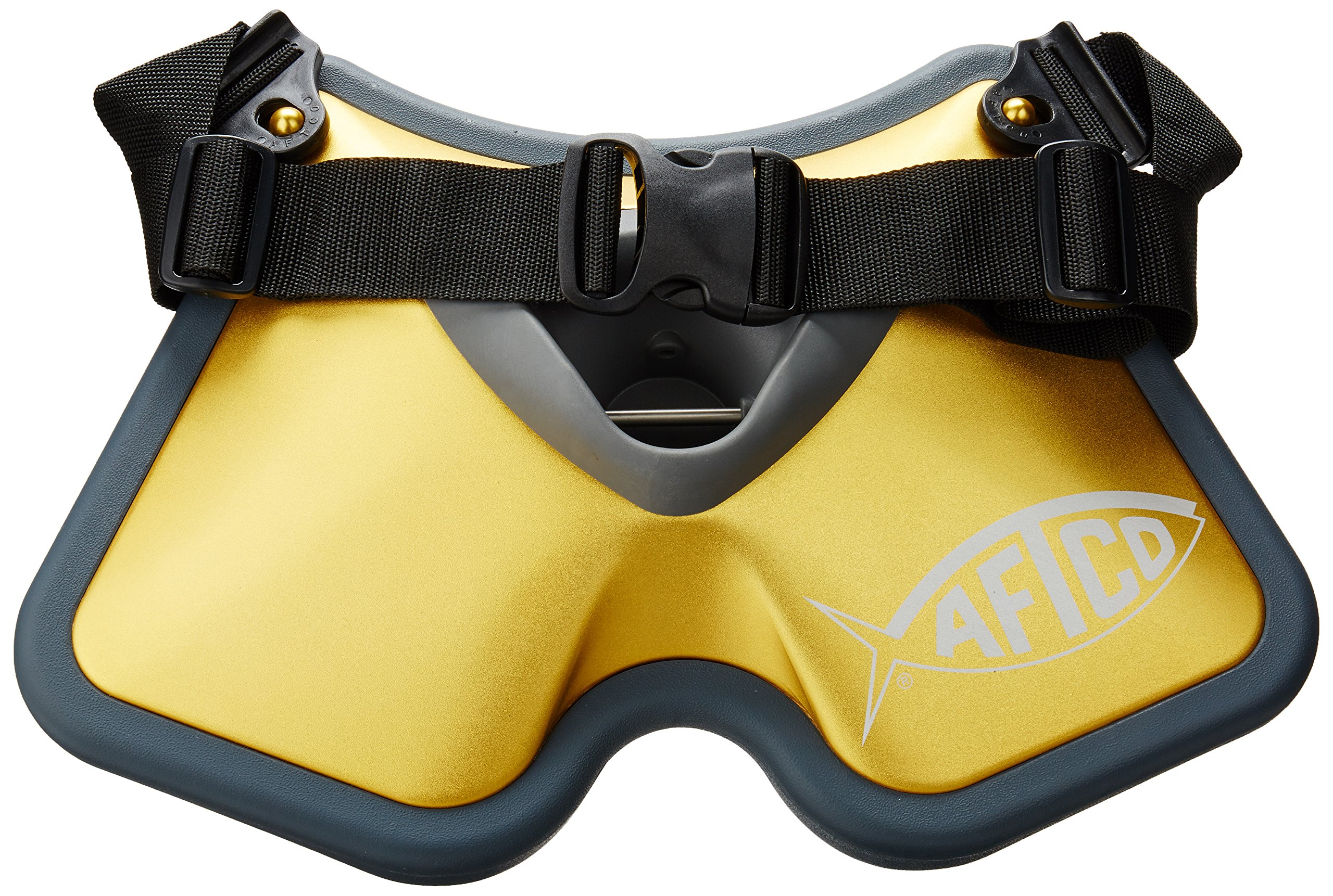 AFTCO Unisex Adult Waist Fishing Belt - Gold AFB-1 Clarion (Large) - Durable & Adjustable for Saltwater & Freshwater Fishing | Perfect for Anglers & Outdoor Enthusiasts