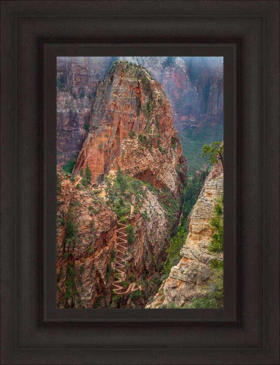 Angels Landing by Julie Kerr - Stunning Landscape Art Print for Home & Office Decor | Perfect for Living Rooms, Bedrooms, and Gifts