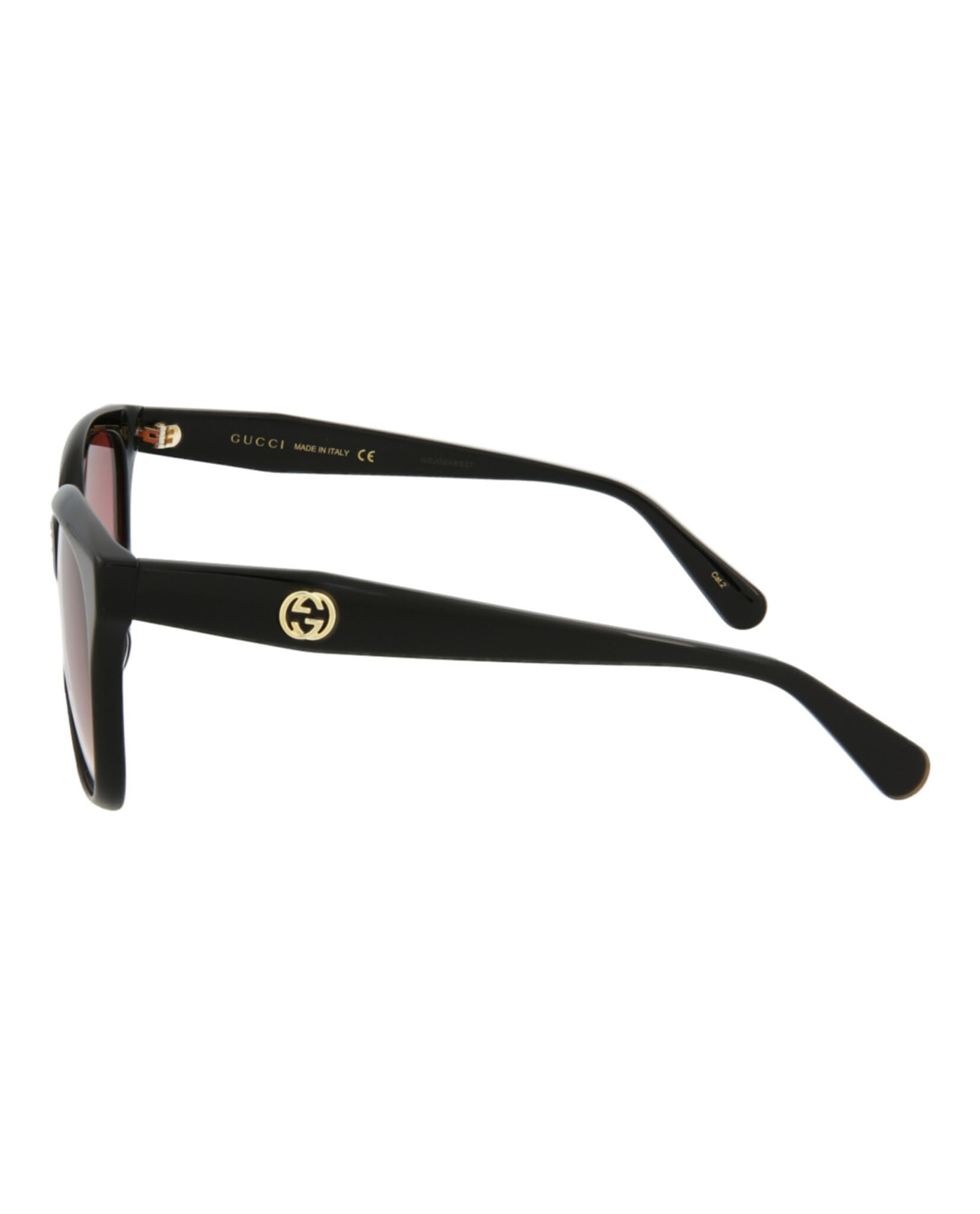 Gucci Square & Rectangle Sunglasses for Men & Women - Black, Red Luxury Designer Eyewear | Italian-Made Acetate Frames | UV Protection | Fashionable Everyday Wear for Beach, Driving & Outdoor Activities