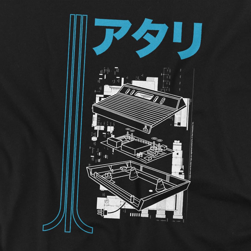 Vintage Atari Schematic Design Unisex T-Shirt for Men & Women - Retro Gaming Tee for Casual Wear & Gamer Gifts