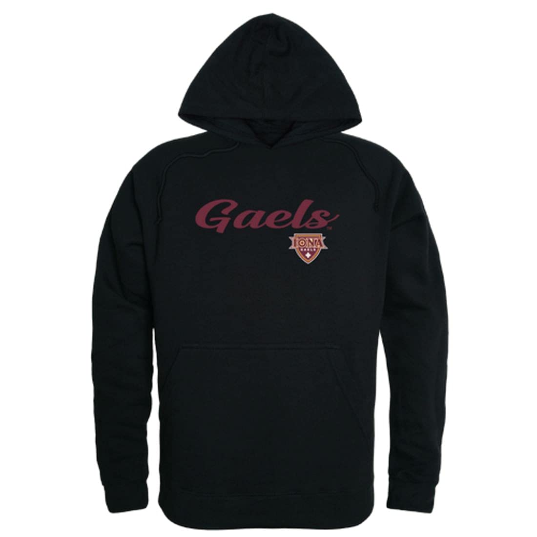 W Republic Iona College Gaels Men's Script Hoodie Sweatshirt - Comfortable Pullover for College Fans, Game Day & Casual Wear