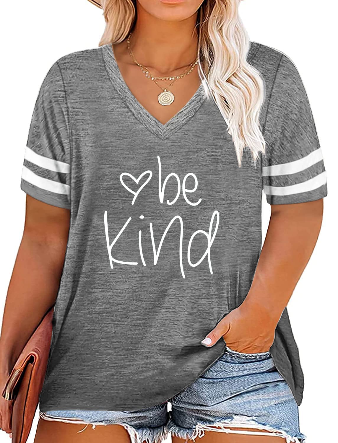 Plus Size Women's Cute Funny Inspirational Graphic Tee Tops - Comfortable Casual Shirts for Everyday Wear & Outfits