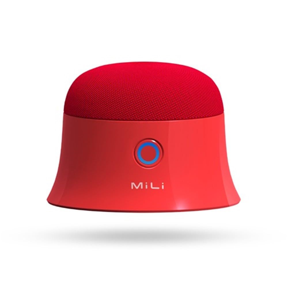 Ultron Mag Soundmate Magnetic Bluetooth Speaker - Portable Wireless Speaker with Strong Magnet, HD Sound, 12H Playtime - Perfect for Outdoor, Travel, Gym, Shower & Home Use (Red)