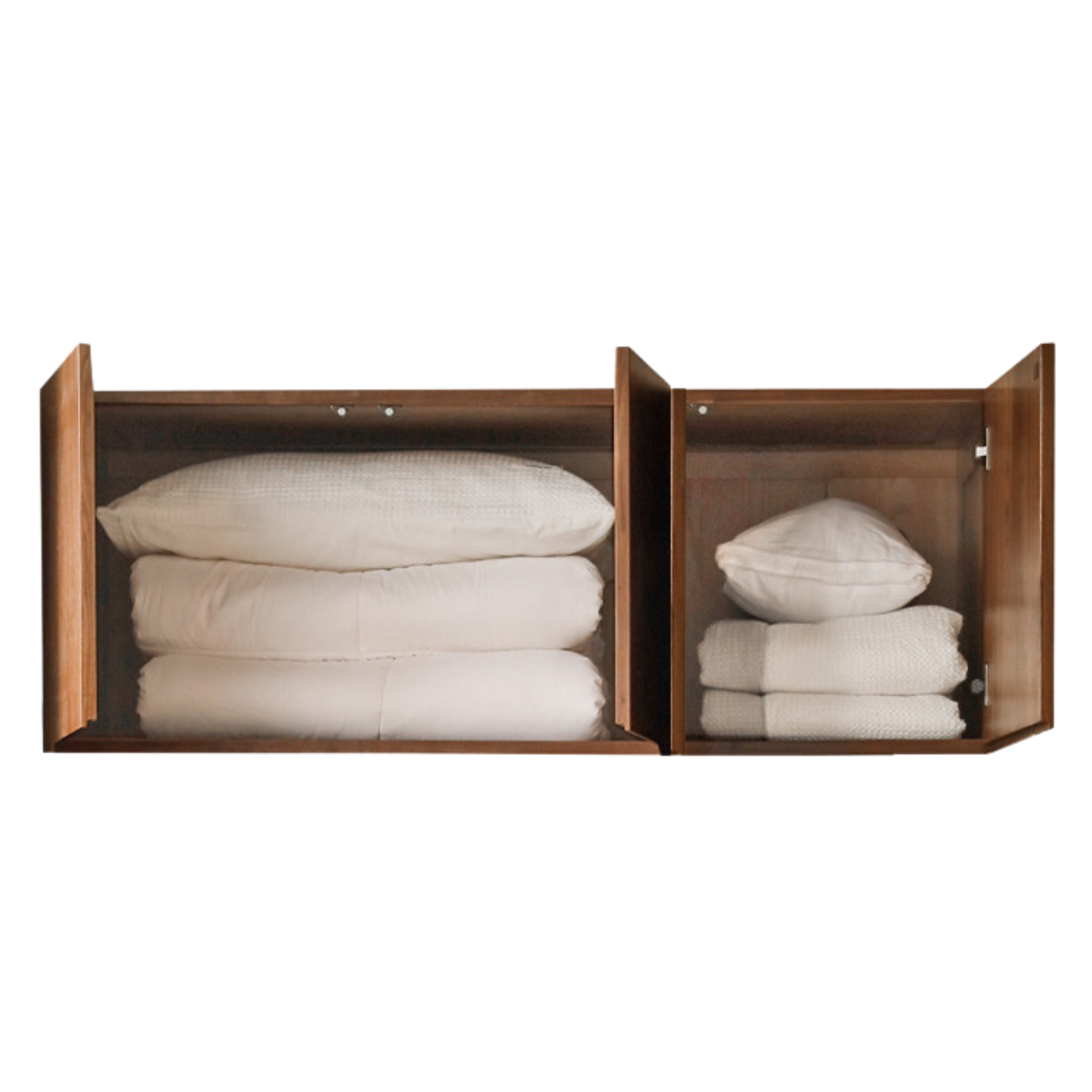 53.1x23.2x19.6 inch / 135x59x50 cm / Rich Dark Walnut color / three-door top cabinet