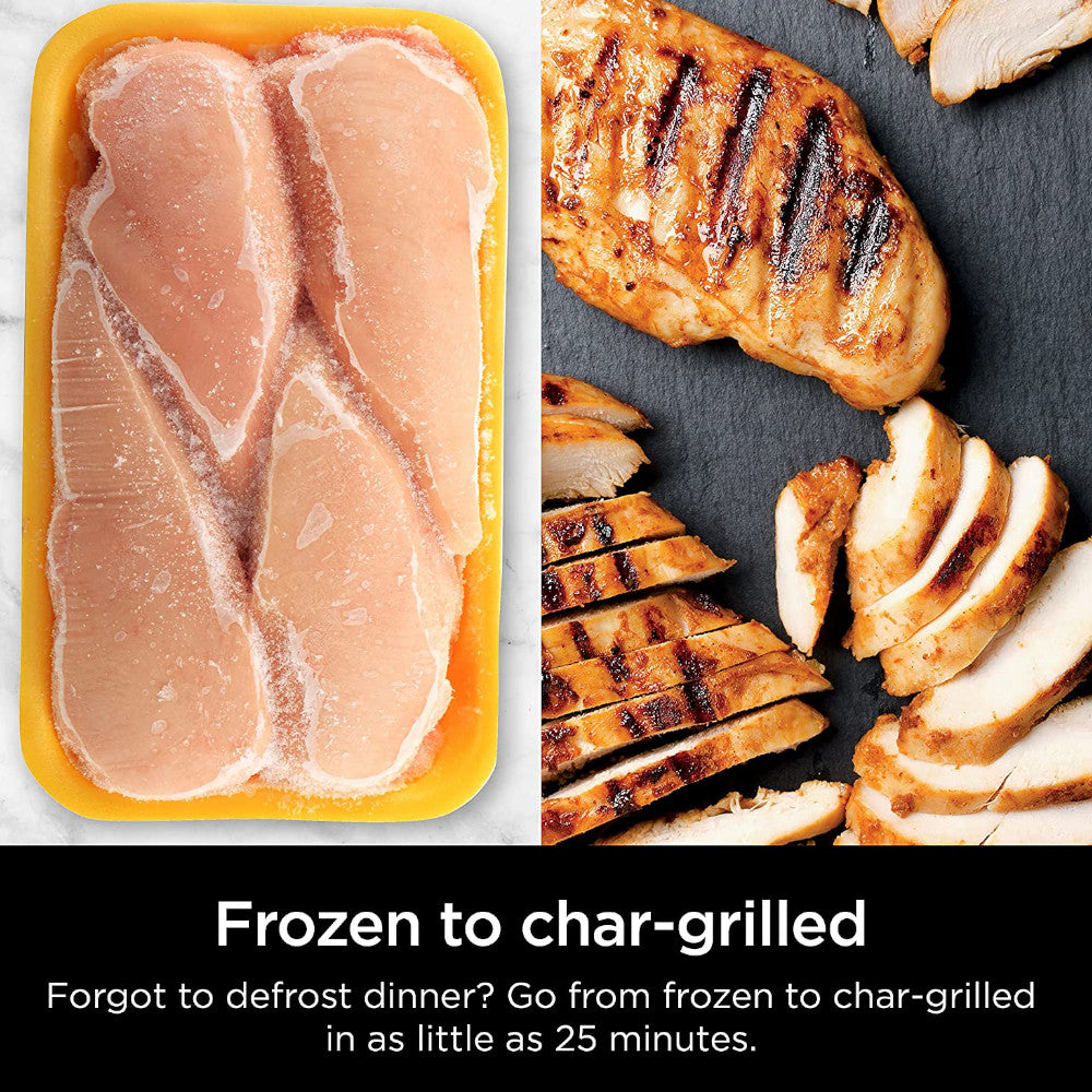 Ninja Foodi XL 7-in-1 Indoor Grill and Air Fryer Combo with Home Essentials Warranty - Perfect for Grilling, Roasting, Baking & Air Frying at Home