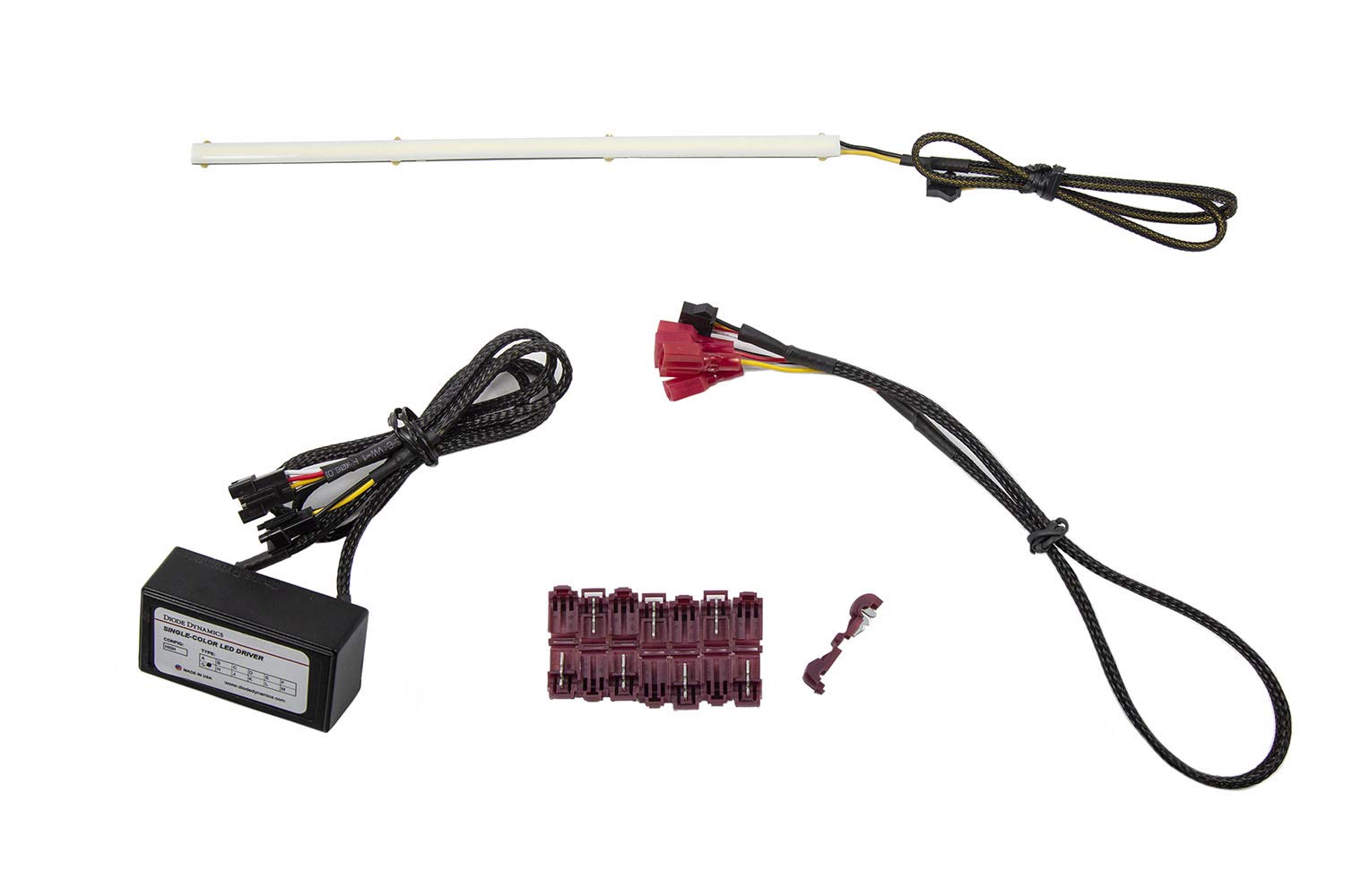 High Density LED Strip Lights - 12 Inch SF Switchback by Diode Dynamics | Perfect for Car Interior, Home Decor & DIY Lighting Projects