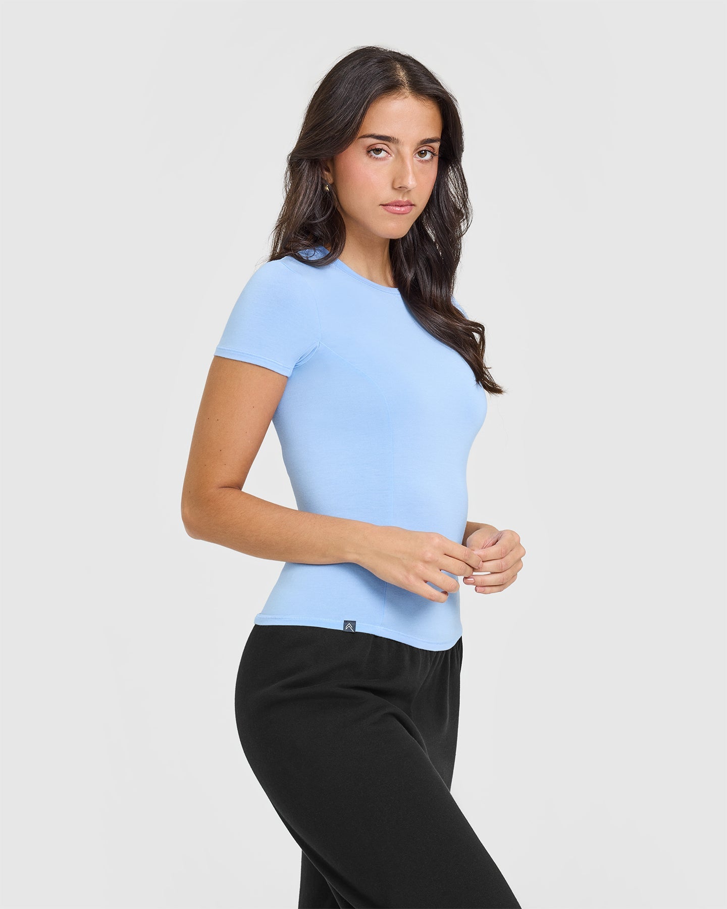 Mellow™ Soft Short Sleeve T-Shirt for Men & Women | Comfortable Cotton Crewneck Tee in Powdered Blue | Perfect for Casual Wear, Summer Outfits & Lounge