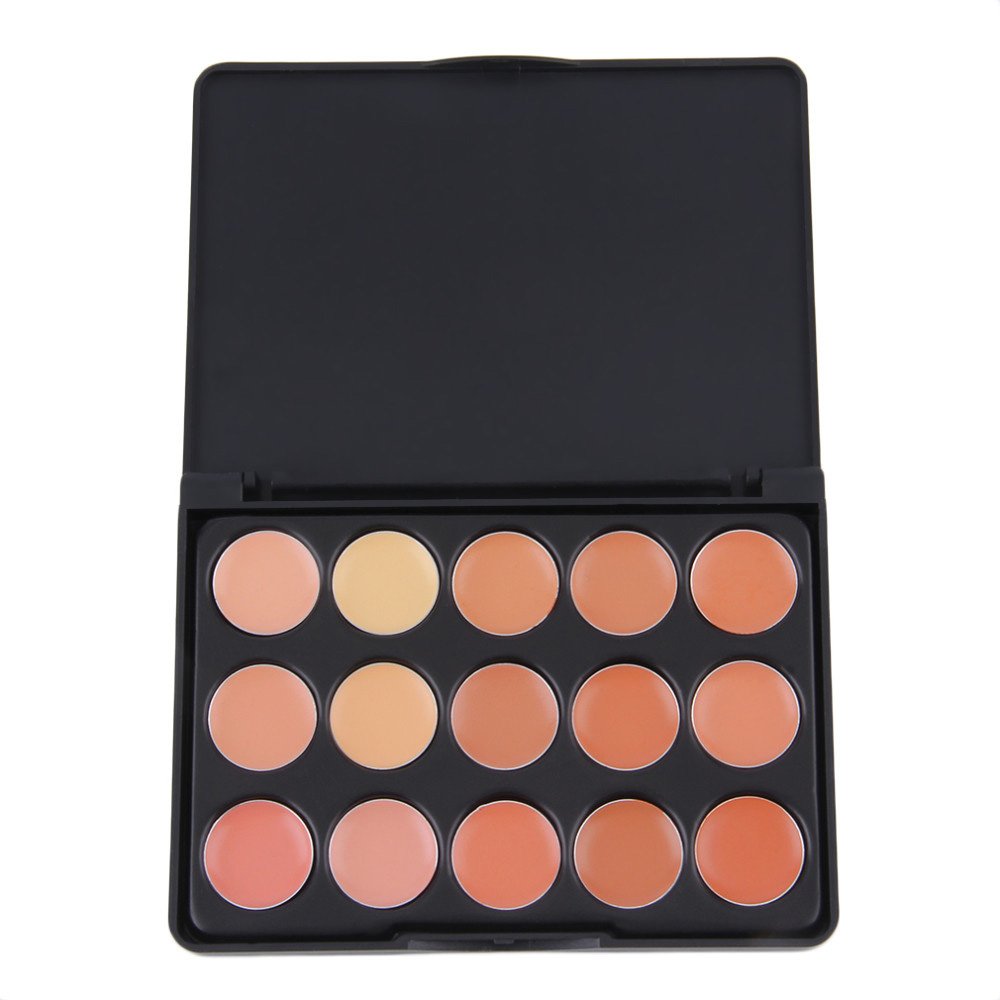 Professional 15-Color Mini Concealer Palette - Face Camouflage Makeup Base & Contour Kit for Flawless Coverage | Perfect for Daily Makeup, Photo Shoots & Special Events