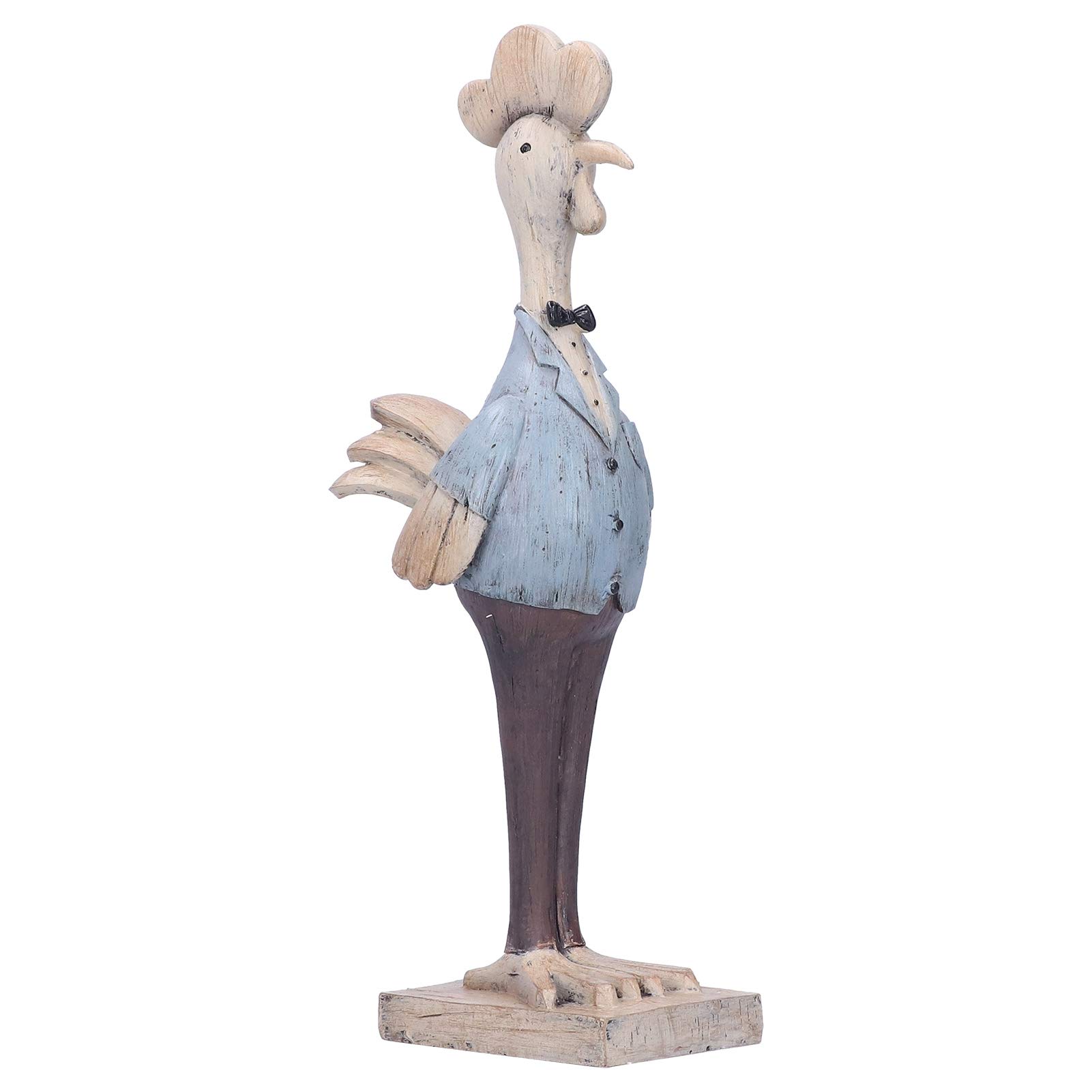 JINDI Artificial Rooster Garden Decor - Durable Resin Chicken Statue for Outdoor & Indoor Decoration - Perfect for Women's Home, Girls Room, Patio, Yard & Farmhouse Style Decor