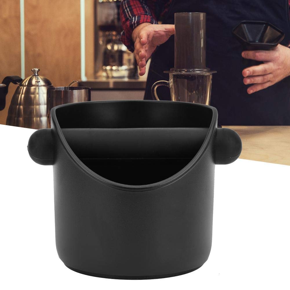 Premium Anti-Slip Coffee Knock Box - Durable Grounds Bucket with Rubber Base for Espresso Barista Accessories - Perfect for Home & Commercial Coffee Stations, Cafes and Barista Training