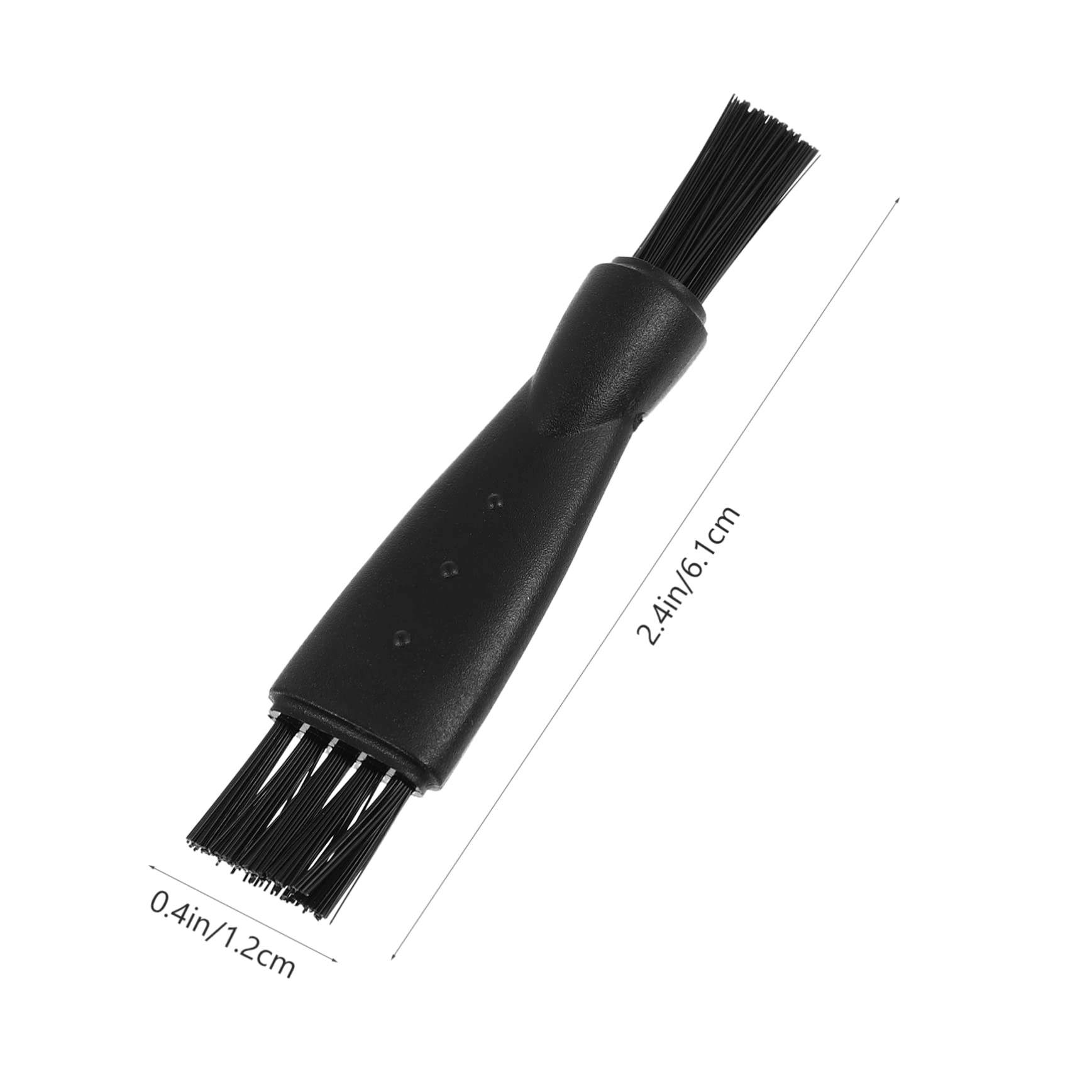 Hemoton 10-Pack Electric Razor Cleaning Brushes - Double Sided Shaver Brush for Electric Razors & Clippers - Black Grooming Brush for Men's Shaving & Beard Trimming - Perfect for Home, Salon & Travel Use