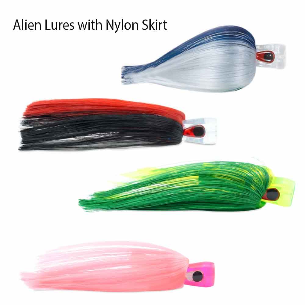 C&H Alien Lure Nylon Skirt - Premium Fishing Skirt for Bass, Walleye & Saltwater - Perfect for Freshwater & Saltwater Fishing Lures