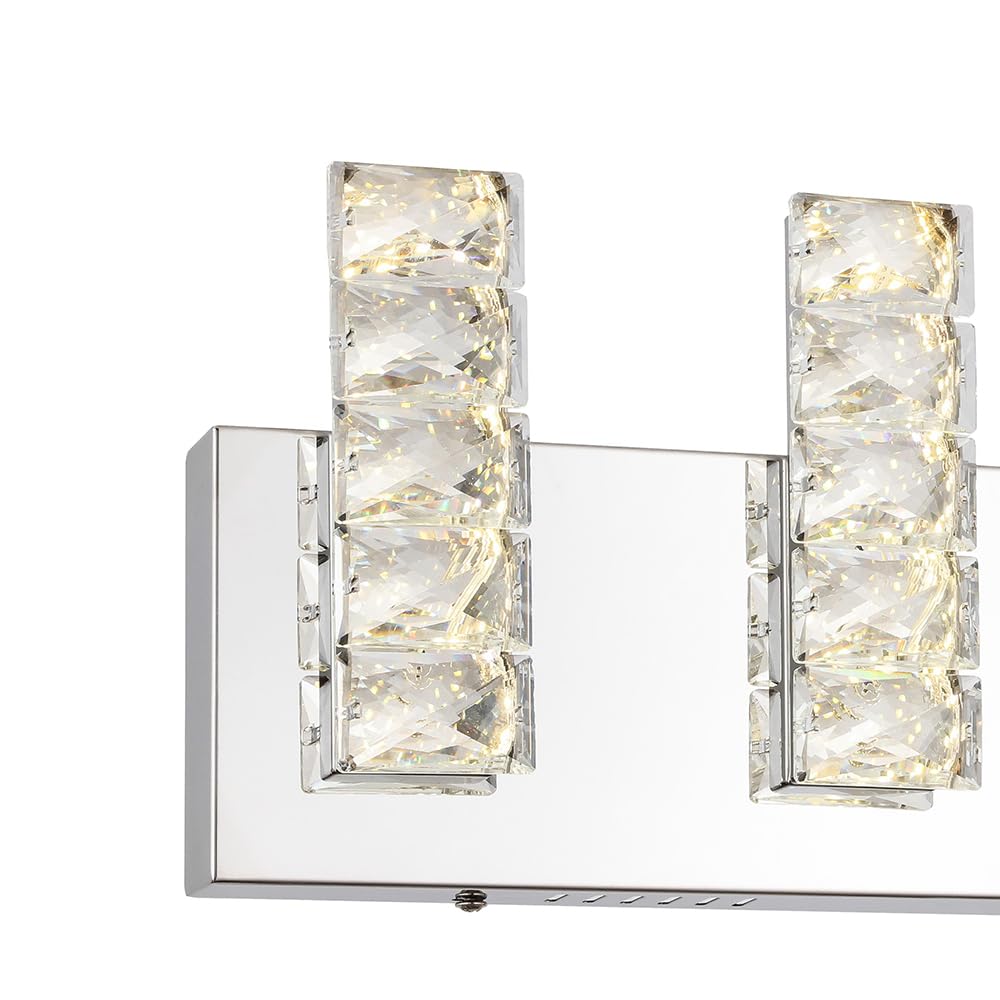 FT36W26CH 36W LED Bathroom Vanity Light Fixture - Chrome Finish - Perfect for Bathroom Mirror Lighting, Makeup Vanity & Modern Home Decor