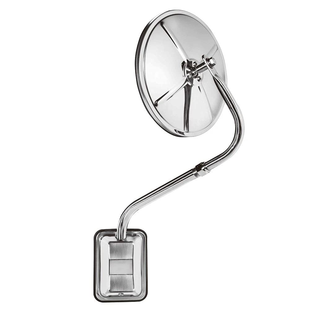 POD Mount Mirror Bubble Convex - Wide Angle Rear View Mirror for Trucks & RVs - Blind Spot Safety Mirror for Parking & Towing - Durable Convex Mirror for Vehicles