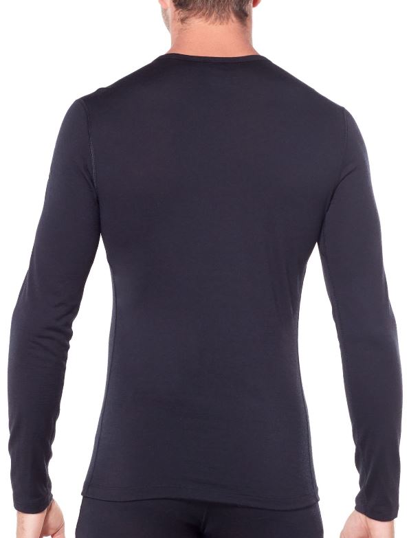 Icebreaker 200 Oasis LS Crew Men's Merino Wool Base Layer - Warm & Breathable for Hiking, Skiing & Outdoor Activities