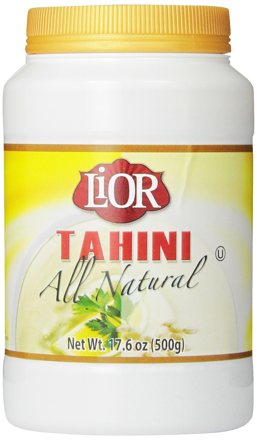 Organic LiOR Tahini - 100% Pure Ground Sesame Paste, 16 oz Jar (Pack of 1) | All Natural, Gluten-Free, Vegan | Perfect for Hummus, Salad Dressing & Baking