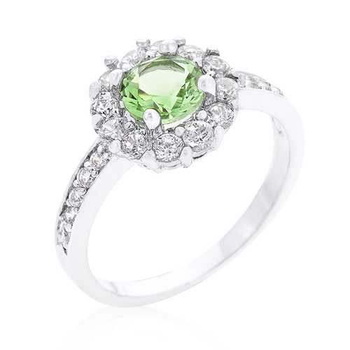 Bella Green Birthstone Engagement Ring - Elegant Jewelry for Proposals, Anniversaries & Special Occasions