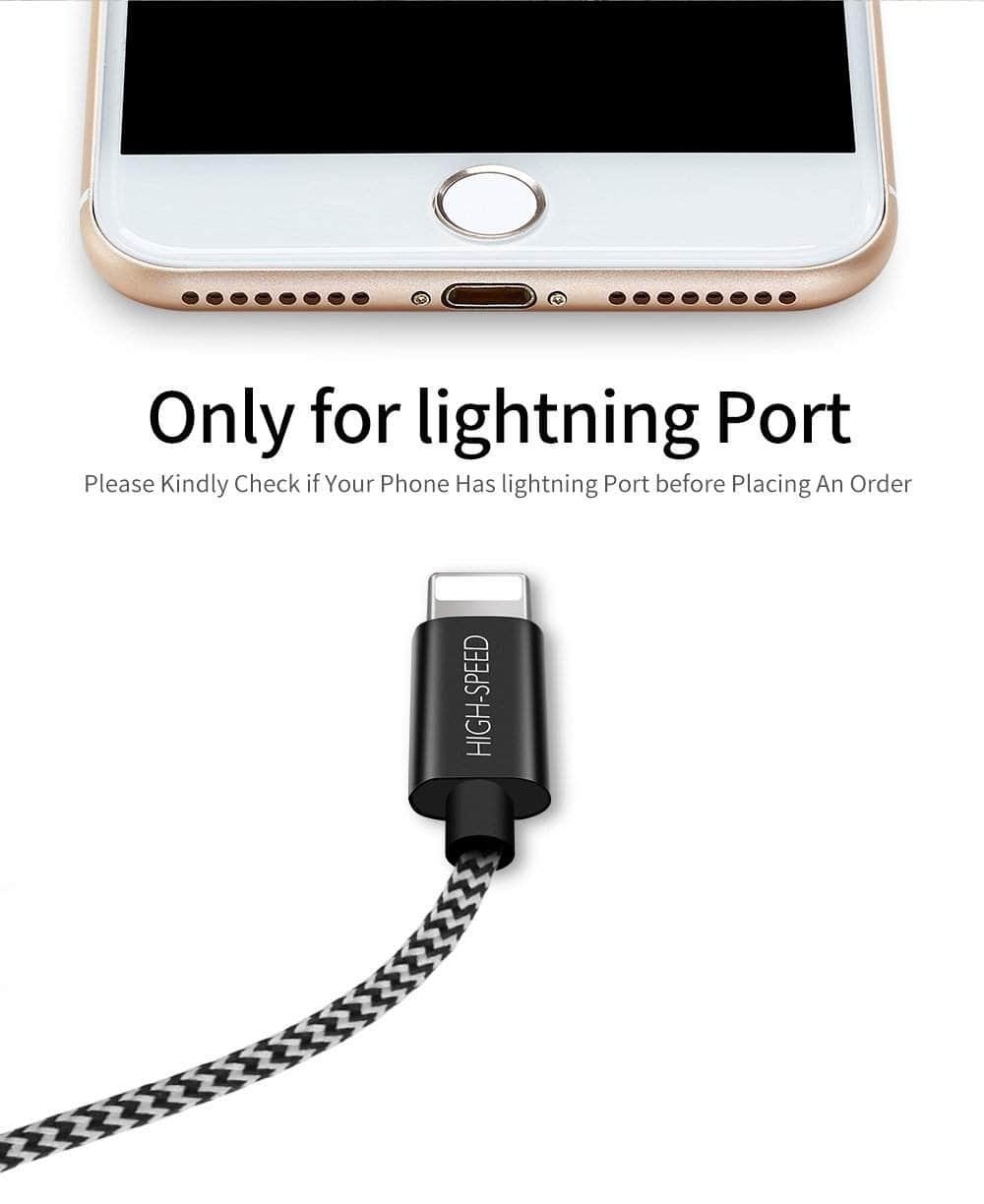 8 Pin USB Fast Charging Cable for iPad Pro 11 & 12.9 (2020 Model) - High-Speed Data Sync & Charging for Home, Office & Travel