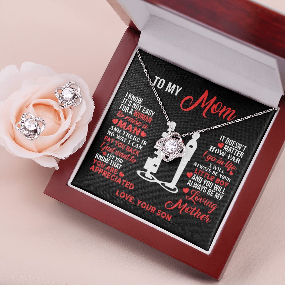 Mom's Jewelry Gift - Cubic Zirconia Pendant Necklace for Mother's Day & Christmas