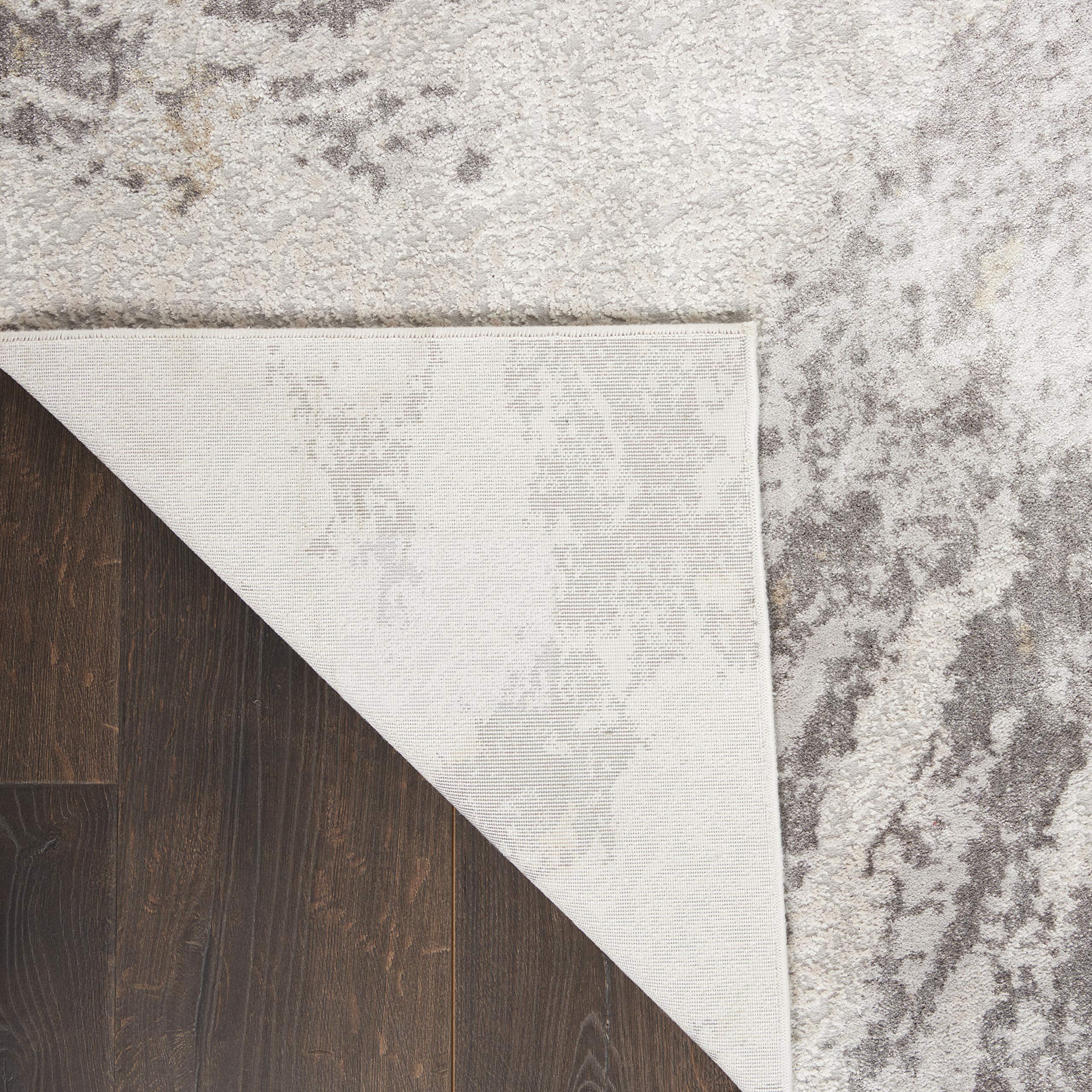 Nourison Sleek Textures Abstract Brown/Ivory 2'2